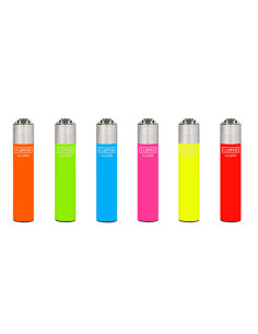 ENCENDEDOR CLIPPER SLIM SOLID FLUO  24 UDS