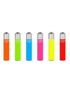ENCENDEDOR CLIPPER SLIM SOLID FLUO 24 UDS