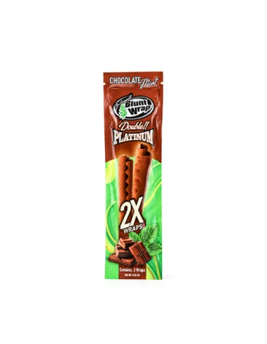 BLUNT WRAP PLATINUM X2 CHOCOLATE MENTA 25 UDS
