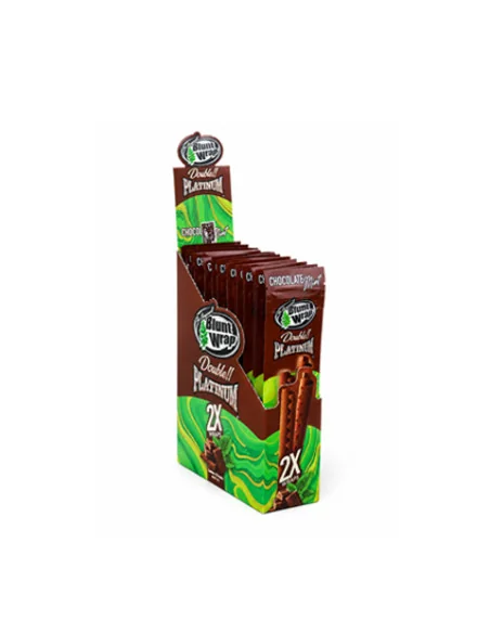 BLUNT WRAP PLATINUM X2 CHOCOLATE MENTA 25 UDS