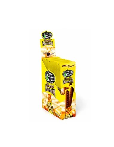 BLUNT WRAP PLATINUM X2 VAINILLA CARAMELO 25 UDS