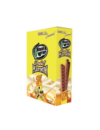 BLUNT WRAP PLATINUM X2 VAINILLA CARAMELO 25 UDS