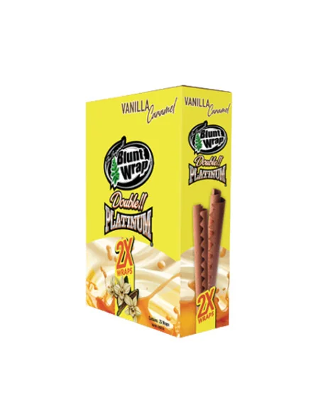 BLUNT WRAP PLATINUM X2 VAINILLA CARAMELO 25 UDS