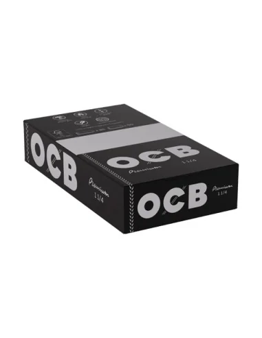 PAPELILLOS OCB NEGRO PREMIUM 1 1/4 25 UDS
