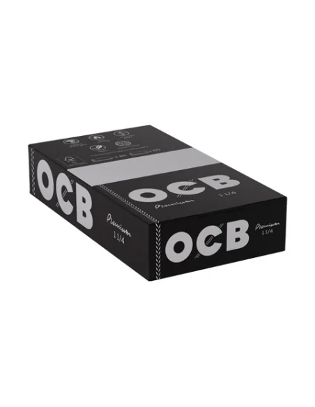 PAPELILLOS OCB NEGRO PREMIUM 1 1/4 25 UDS