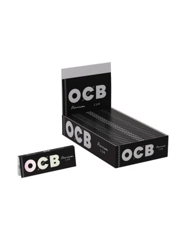 PAPELILLOS OCB NEGRO PREMIUM 1 1/4 25 UDS