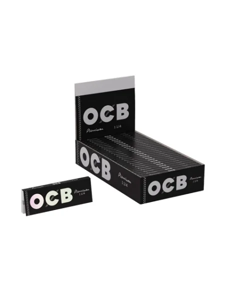 PAPELILLOS OCB NEGRO PREMIUM 1 1/4 25 UDS