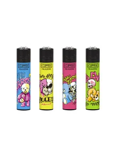 ENCENDEDOR CLIPPER BEAR SKULLS 24 UDS