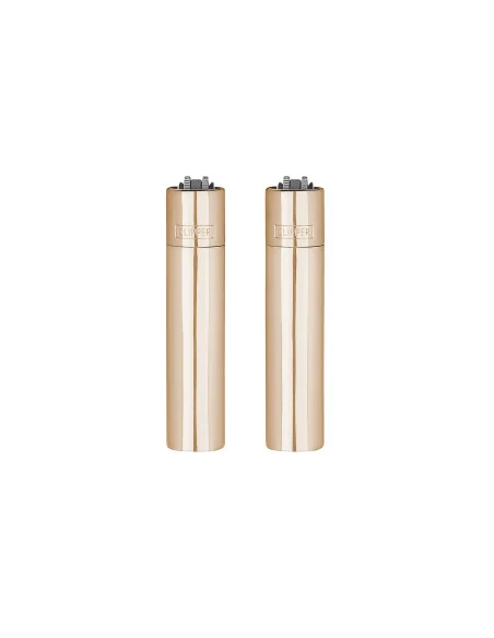 ENCENDEDOR CLIPPER METÁLICO ROSE GOLD 12 UDS