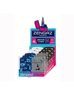 ENCENDEDOR ZENGAZ ZL12 JET FLAME ALIENS 12 UDS