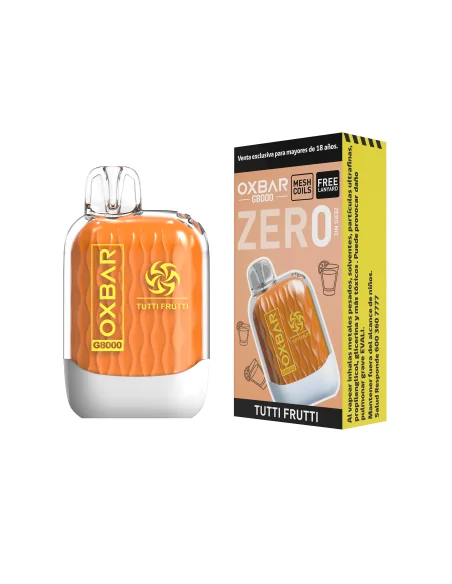 VAPORIZADOR OXBAR 8000 ZERO NIC TUTTI FRUTTI