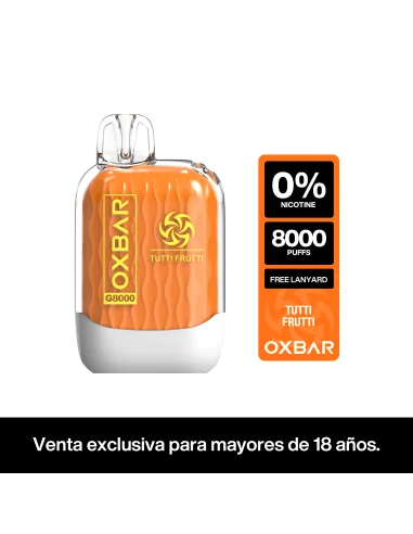 VAPORIZADOR OXBAR 8000 ZERO NIC TUTTI FRUTTI