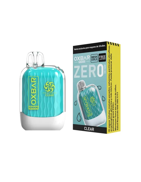 VAPORIZADOR OXBAR 8000 ZERO NIC CLEAR