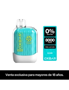 VAPORIZADOR OXBAR 8000 ZERO NIC CLEAR 2