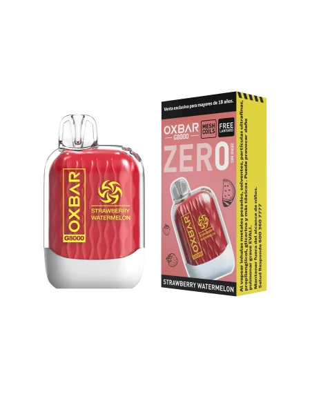 VAPORIZADOR OXBAR 8000 ZERO NIC STRAWBERRY WATERMELON