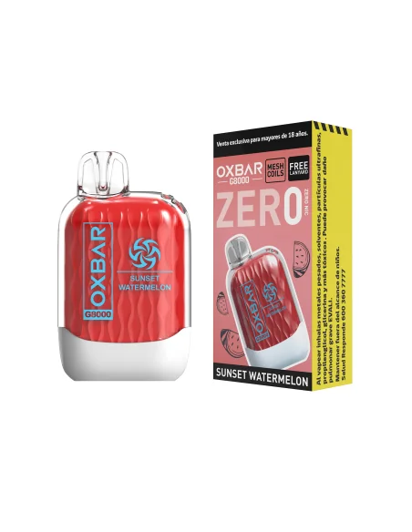 VAPORIZADOR OXBAR 8000 ZERO NIC SUNSET WATERMELON