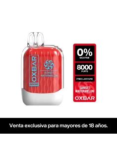 VAPORIZADOR OXBAR 8000 ZERO NIC SUNSET WATERMELON 2