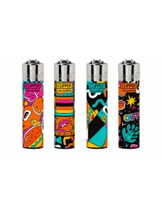 ENCENDEDOR CLIPPER POP ART 4 24 UDS