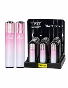 ENCENDEDOR CLIPPER METÁLICO GRADIENT 12 UDS