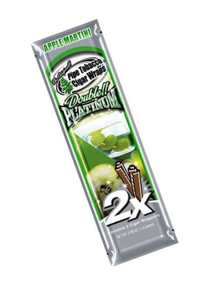 BLUNT WRAP PLATINUM X2 APPLE MARTINI 25 UDS