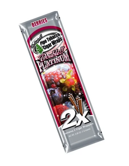 BLUNT WRAP PLATINUM X2 BERRIES 25 UDS