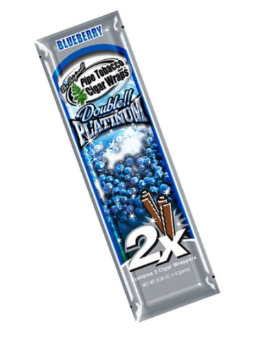 BLUNT WRAP PLATINUM X2 BLUEBERRY 25 UDS