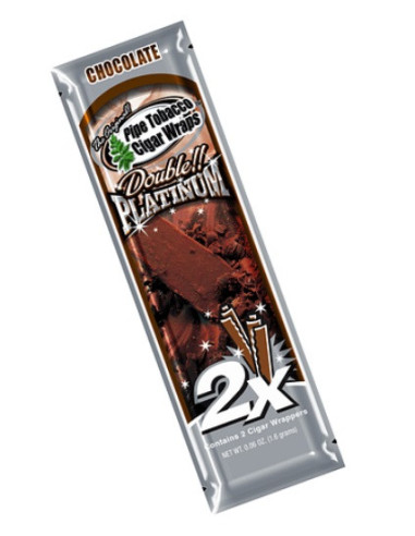 BLUNT WRAP PLATINUM X2 CHOCOLATE 25 UDS