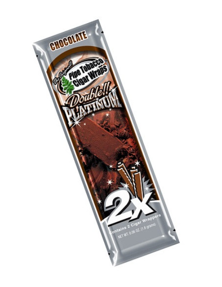 BLUNT WRAP PLATINUM X2 CHOCOLATE 25 UDS