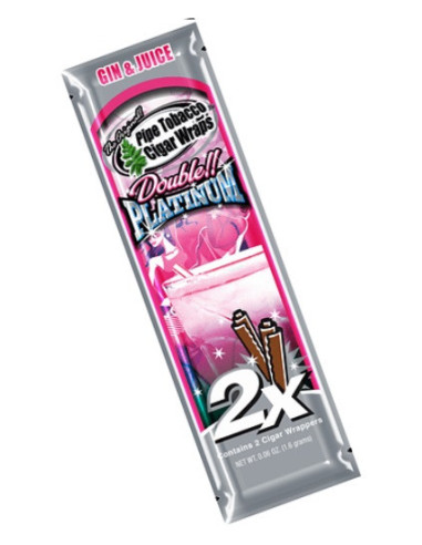 BLUNT WRAP PLATINUM X2 GIN & JUICE 25 UDS