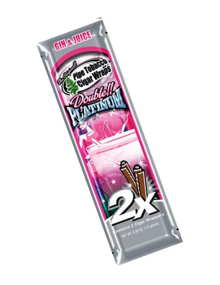 BLUNT WRAP PLATINUM X2 GIN & JUICE 25 UDS