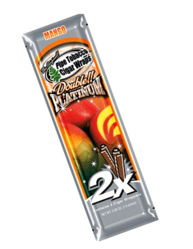 BLUNT WRAP PLATINUM X2 MANGO 25 UDS