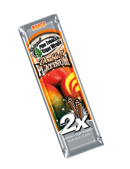 BLUNT WRAP PLATINUM X2 MANGO 25 UDS