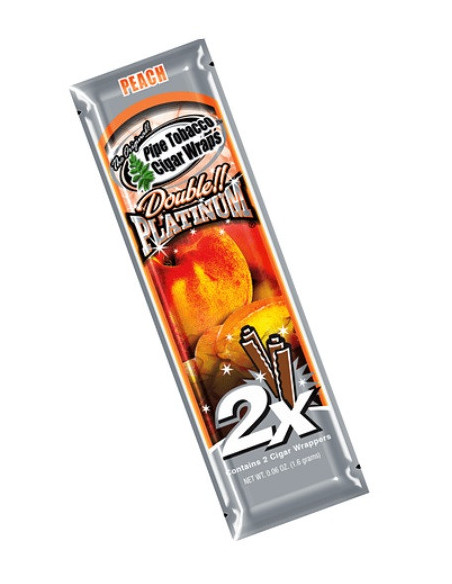 BLUNT WRAP PLATINUM X2 PEACH 25 UDS