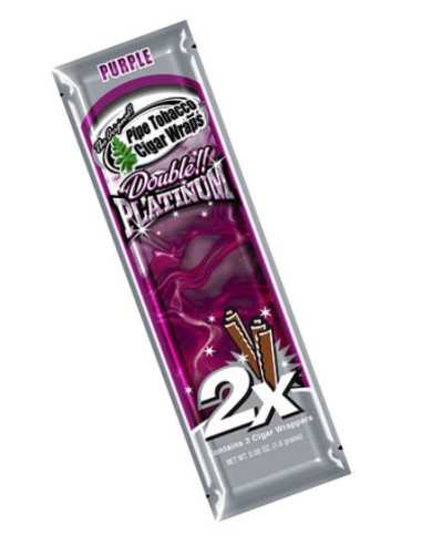 BLUNT WRAP PLATINUM X2 PURPLE 25 UDS