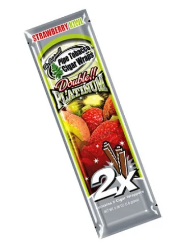 BLUNT WRAP PLATINUM X2 STRAWBERRY KIWI 25 UDS