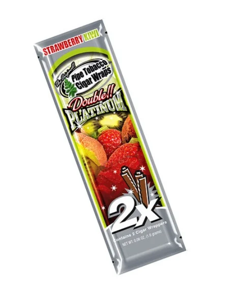 BLUNT WRAP PLATINUM X2 STRAWBERRY KIWI 25 UDS