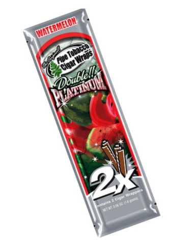 BLUNT WRAP PLATINUM X2 WATERMELON 25 UDS