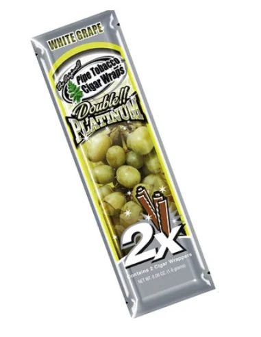 BLUNT WRAP PLATINUM X2 WHITE GRAPE 25 UDS