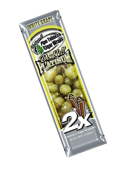 BLUNT WRAP PLATINUM X2 WHITE GRAPE 25 UDS