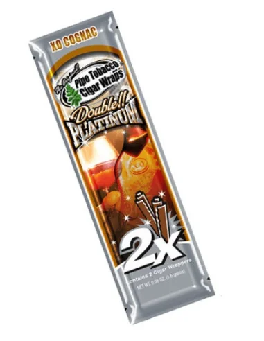 BLUNT WRAP PLATINUM X2 XO COGNAC 25 UDS