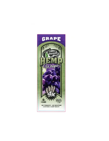BLUNT WRAP HEMP X4 GRAPE 15 UDS