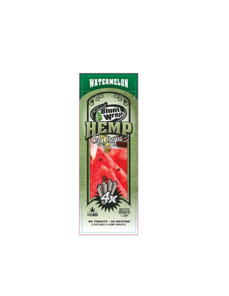BLUNT WRAP HEMP X4 WATERMELON 15 UDS