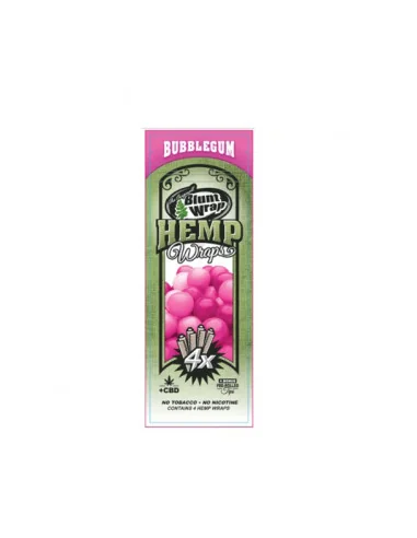 BLUNT WRAP HEMP X4 BUBBLEGUM 15 UDS
