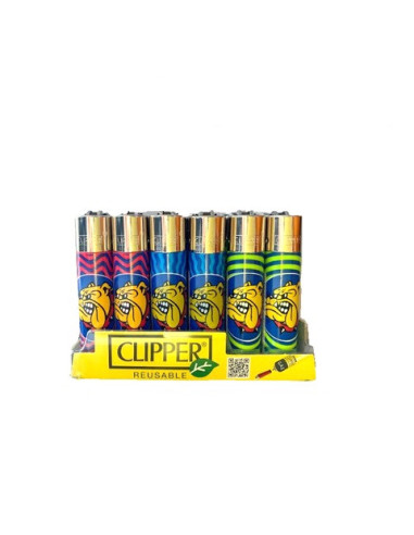 ENCENDEDOR CLIPPER THE BULLDOG COLORES 24 UDS