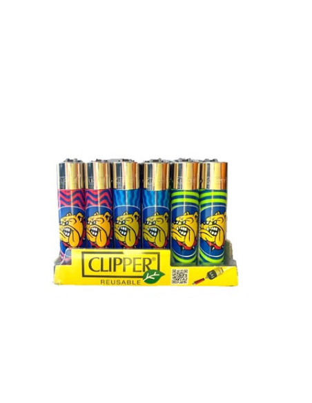 ENCENDEDOR CLIPPER THE BULLDOG COLORES 24 UDS