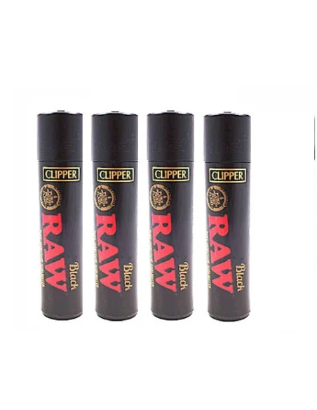ENCENDEDOR CLIPPER RAW BLACK 24 UDS