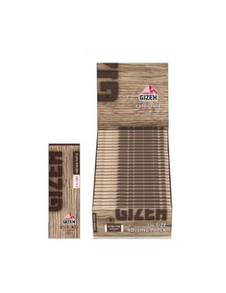 PAPELILLOS GIZEH BROWN 1 1/4 25 UDS