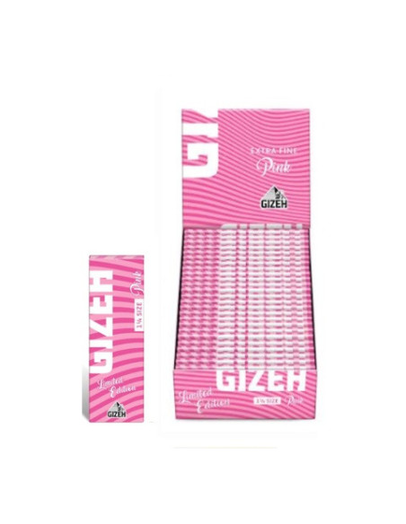 PAPELILLOS GIZEH PINK 1 1/4 25 UDS