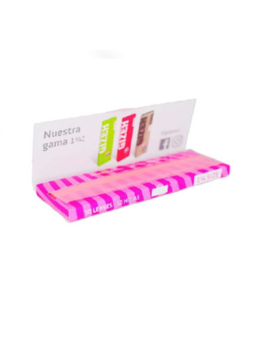 PAPELILLOS GIZEH PINK 1 1/4 25 UDS