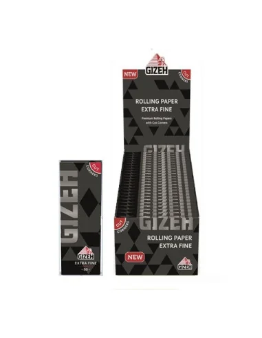 PAPELILLOS GIZEH NEGRO EXTRA FINE N1 50 UDS